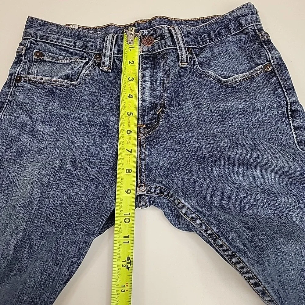 Levis Straus Youth Jeans Boys Size Reg 28 Blue Denim Casual Medium‎ Wash Midrise